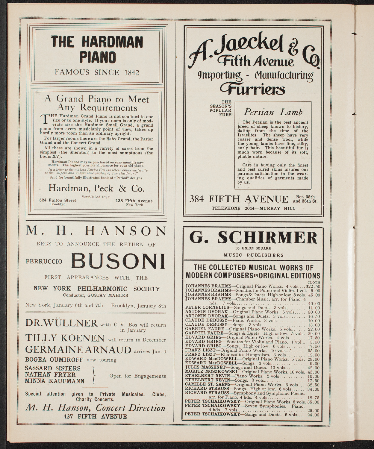 Elmendorf Lecture: Norway: The Land of the Midnight Sun, December 19, 1909, program page 8