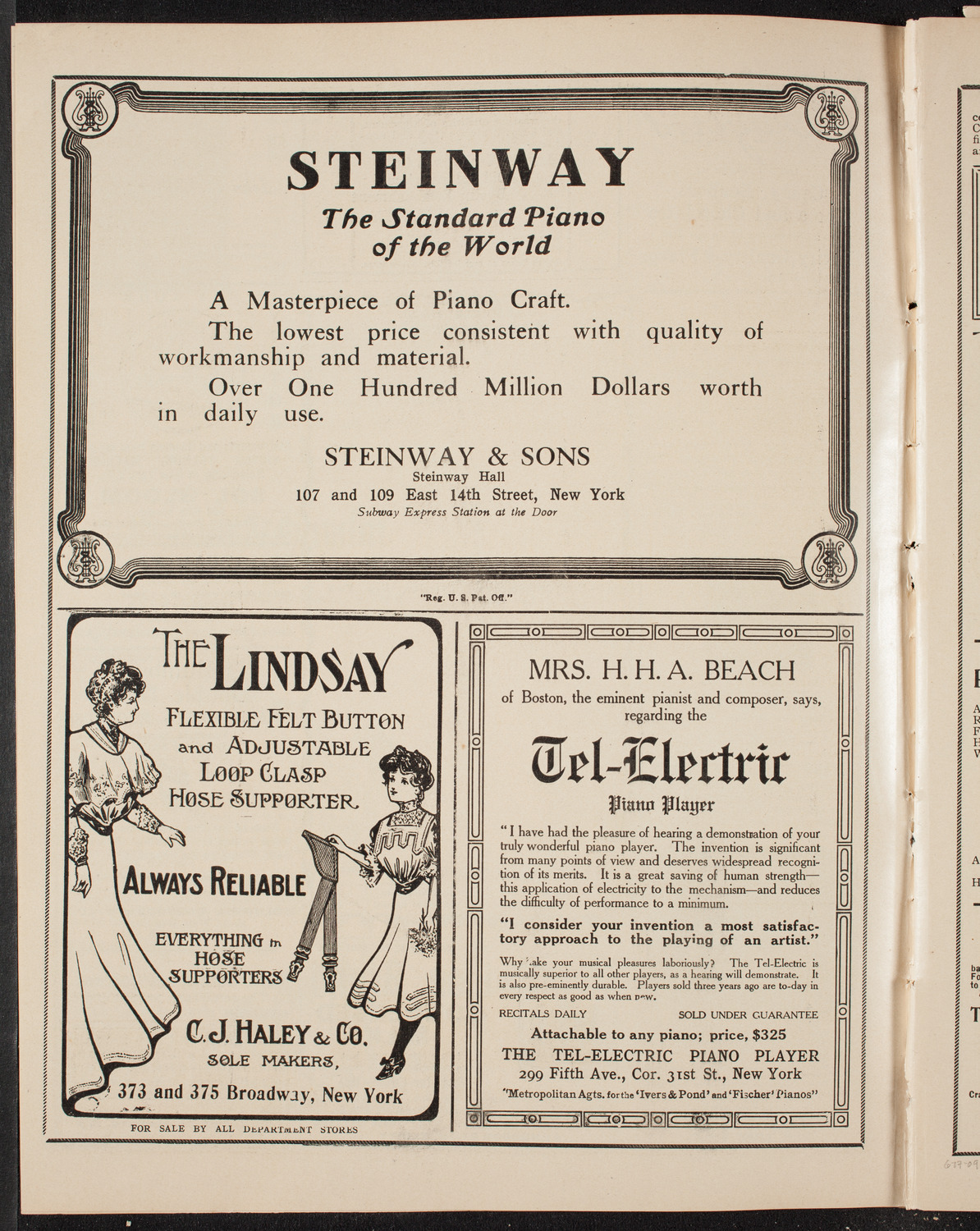 Graduation: New York Law School, June 17, 1909, program page 4