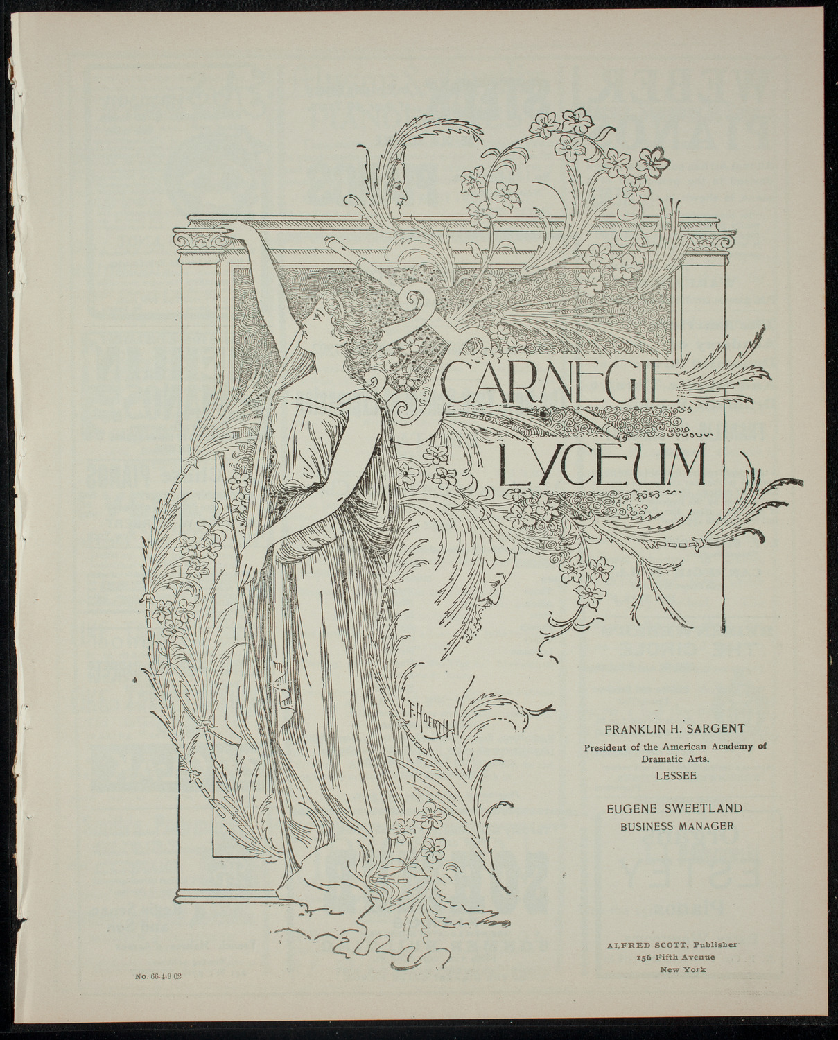 New York School of Expression Senior Class Recital, April 9, 1902, program page 1