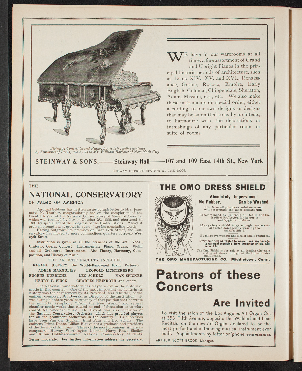 Marie Hall, November 8, 1905, program page 4