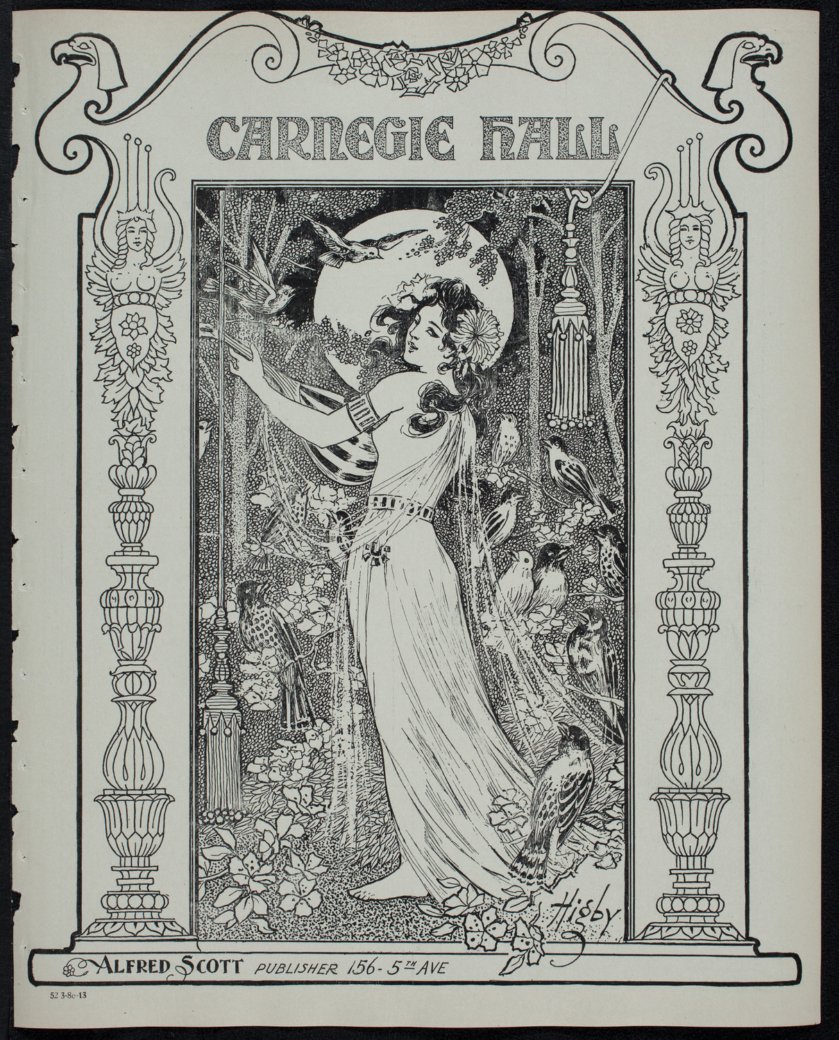 Morris Rosenfeld Jubilee Concert, March 8, 1913, program page 1