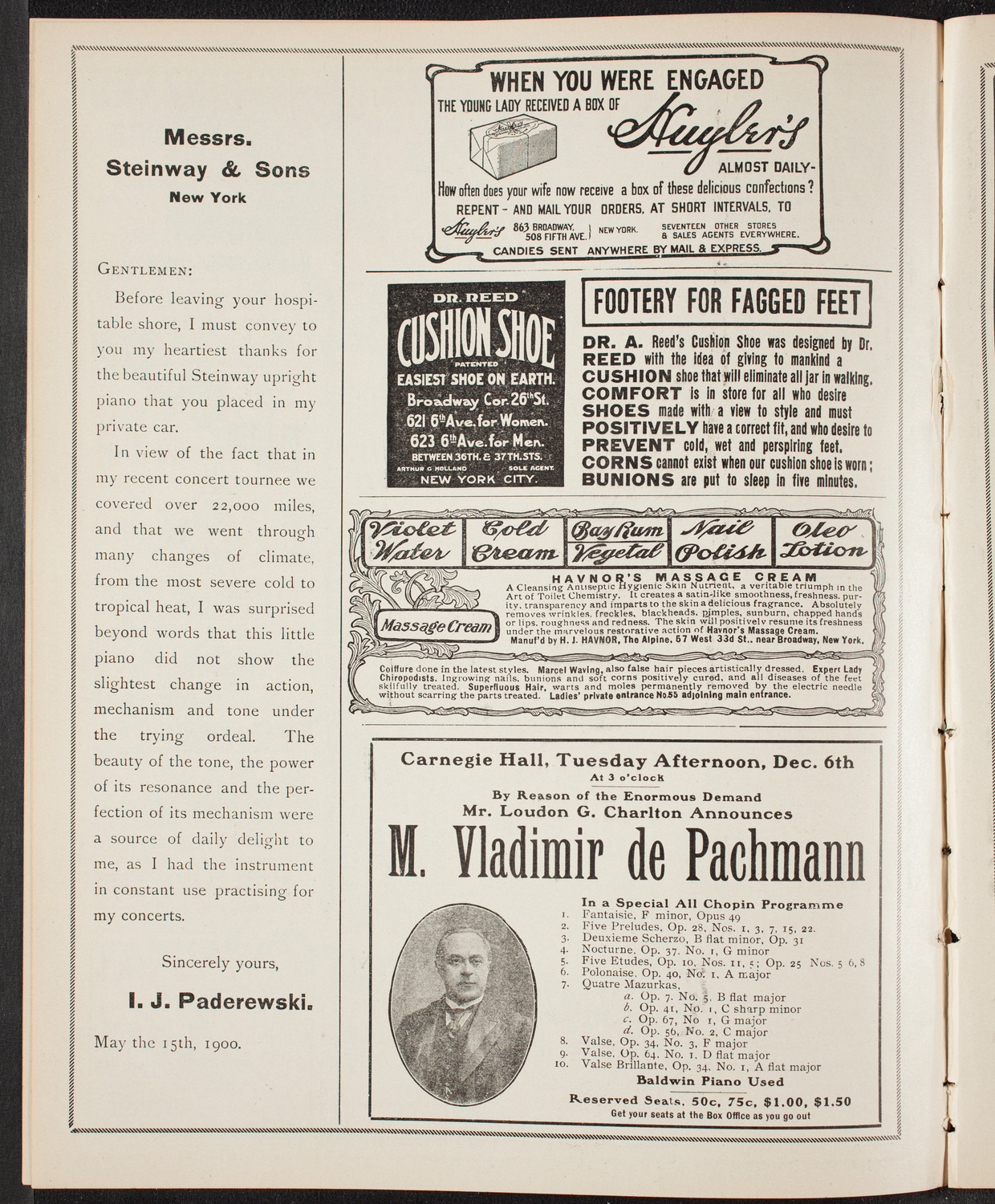 New York Symphony Orchestra, December 4, 1904, program page 4