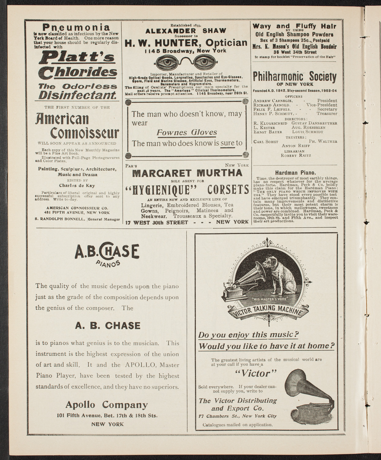 New York Philharmonic, March 4, 1904, program page 2