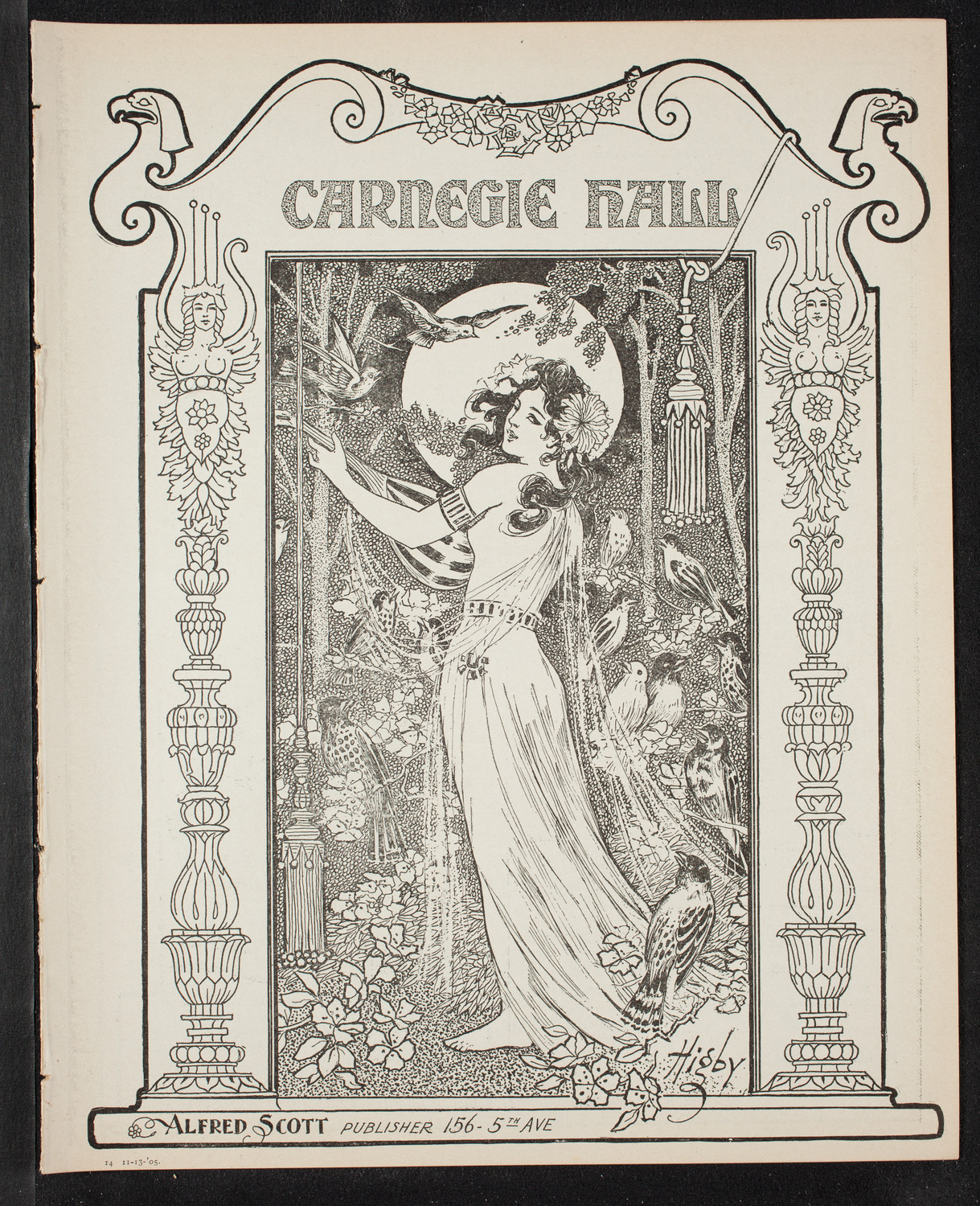 New York Symphony Orchestra, November 14, 1905, program page 1