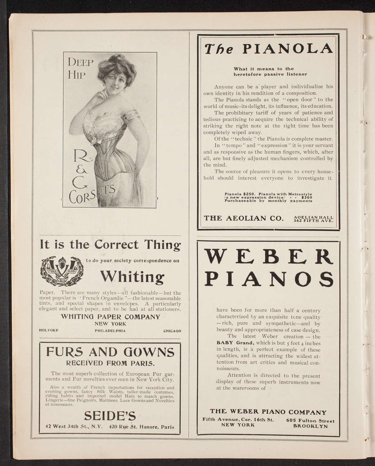 Sousa and His Band, October 4, 1903, program page 6