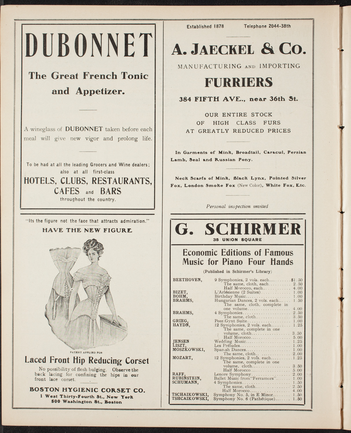 Russian Symphony Society of New York, March 5, 1908, program page 8