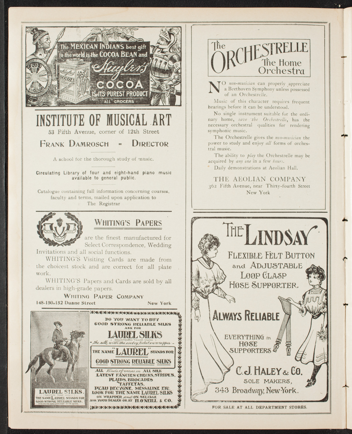 Young Men's Symphony Orchestra of New York, April 28, 1907, program page 6