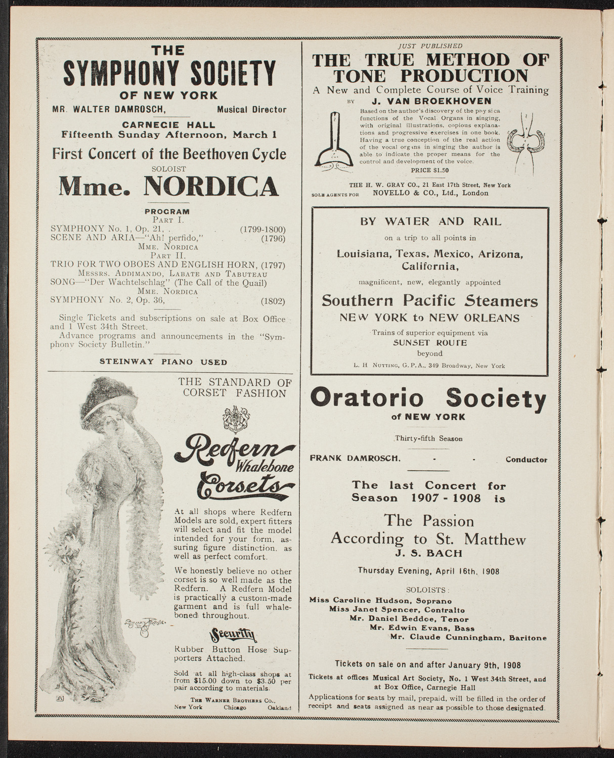 The Civic Forum, February 25, 1908, program page 2