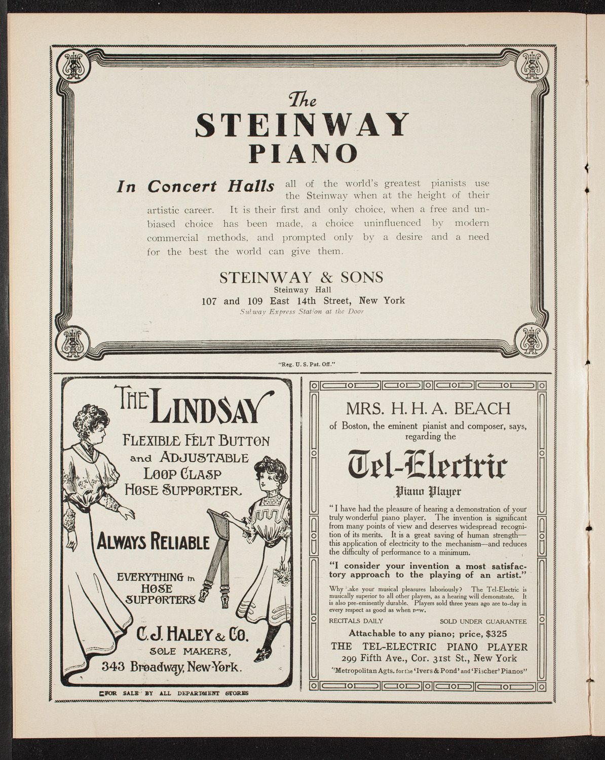 Boston Symphony Orchestra, January 7, 1909, program page 4