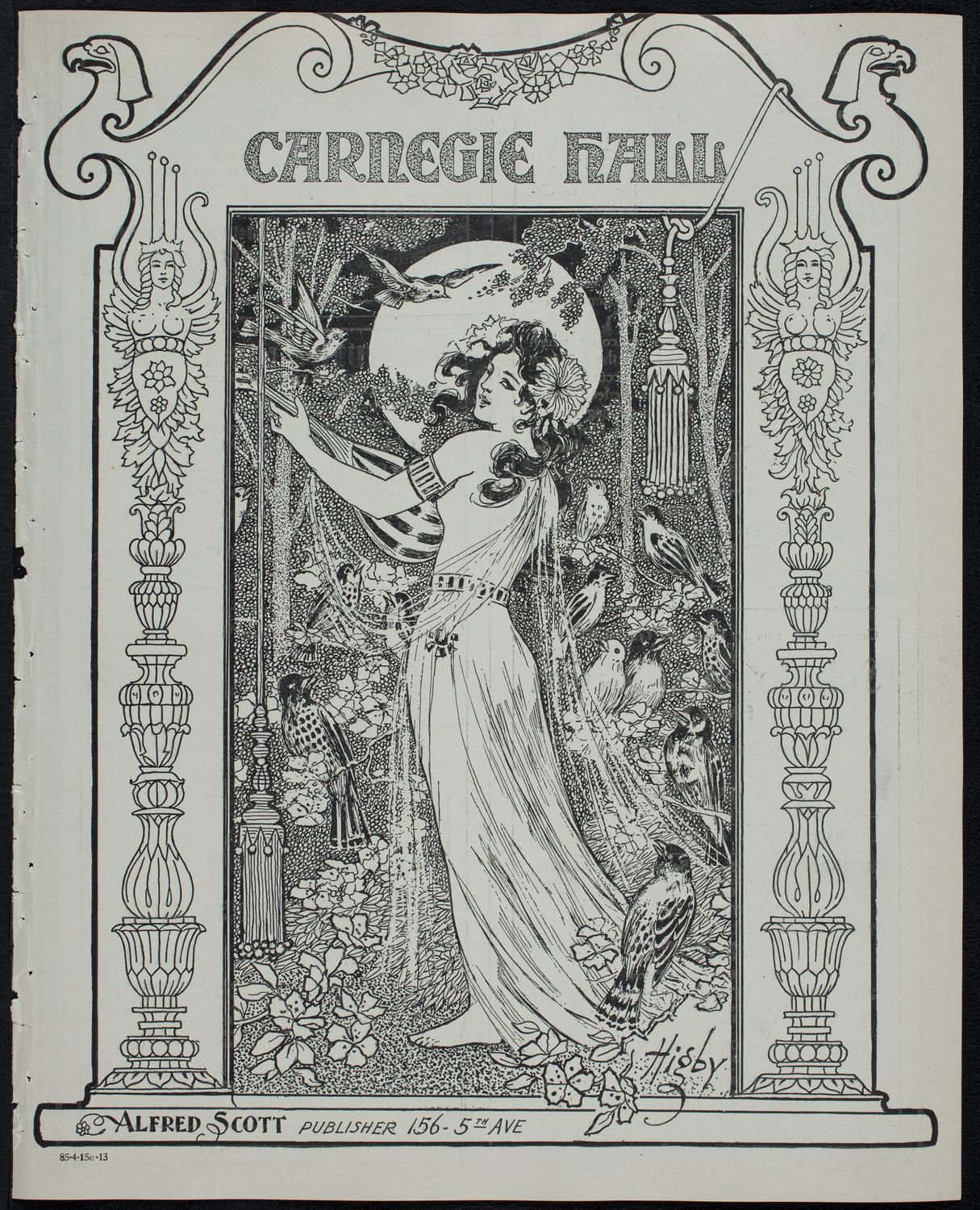The Civic Forum, April 15, 1913, program page 1