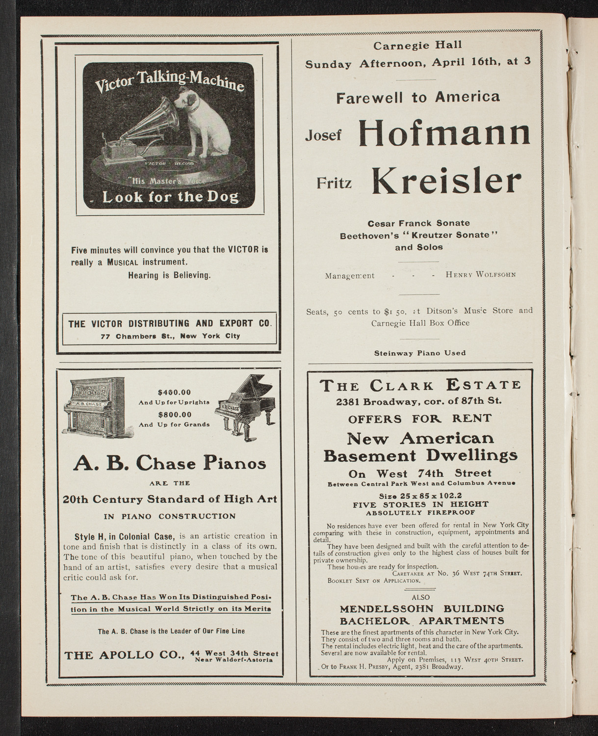 New York Symphony Orchestra, April 2, 1905, program page 2