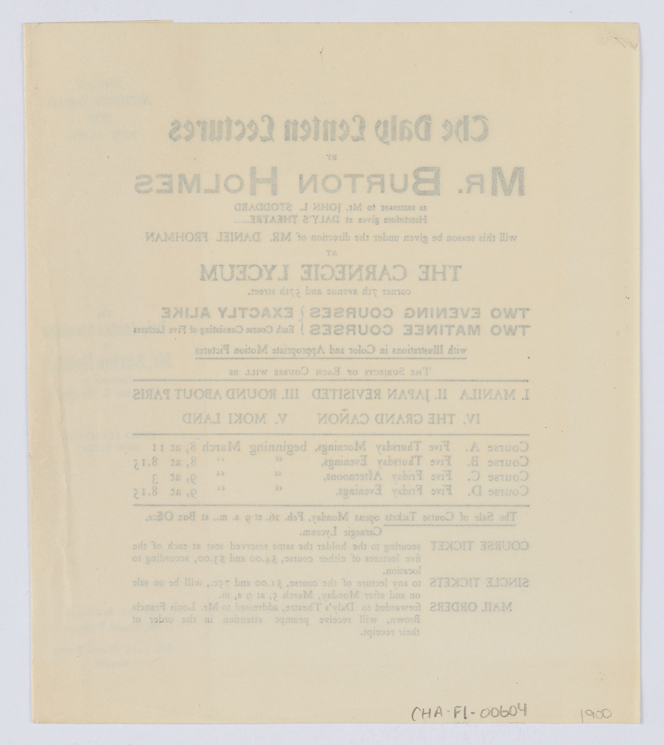 Burton Holmes Travelogue: Manila, 1900