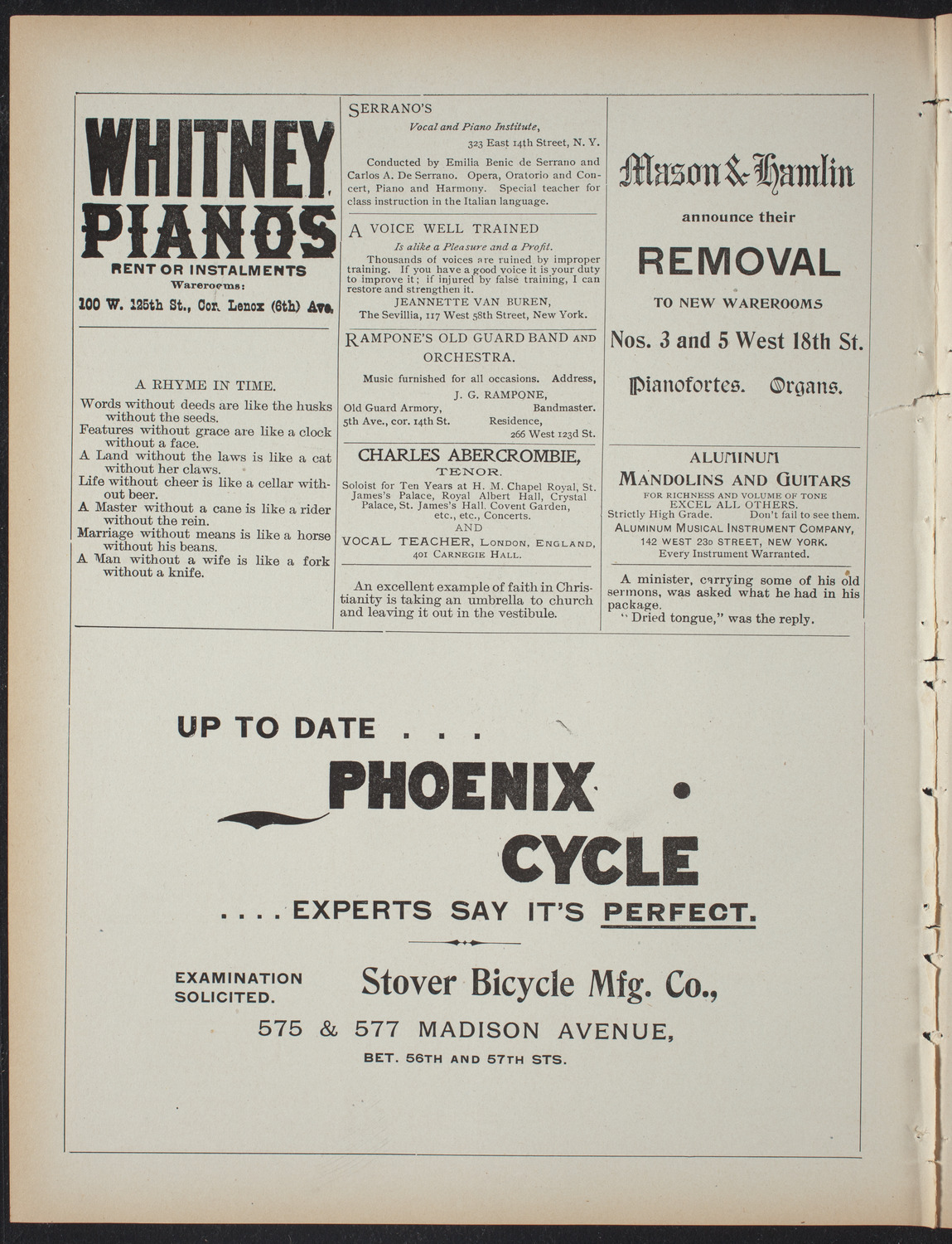 American Academy of Dramatic Arts, April 29, 1897, program page 2