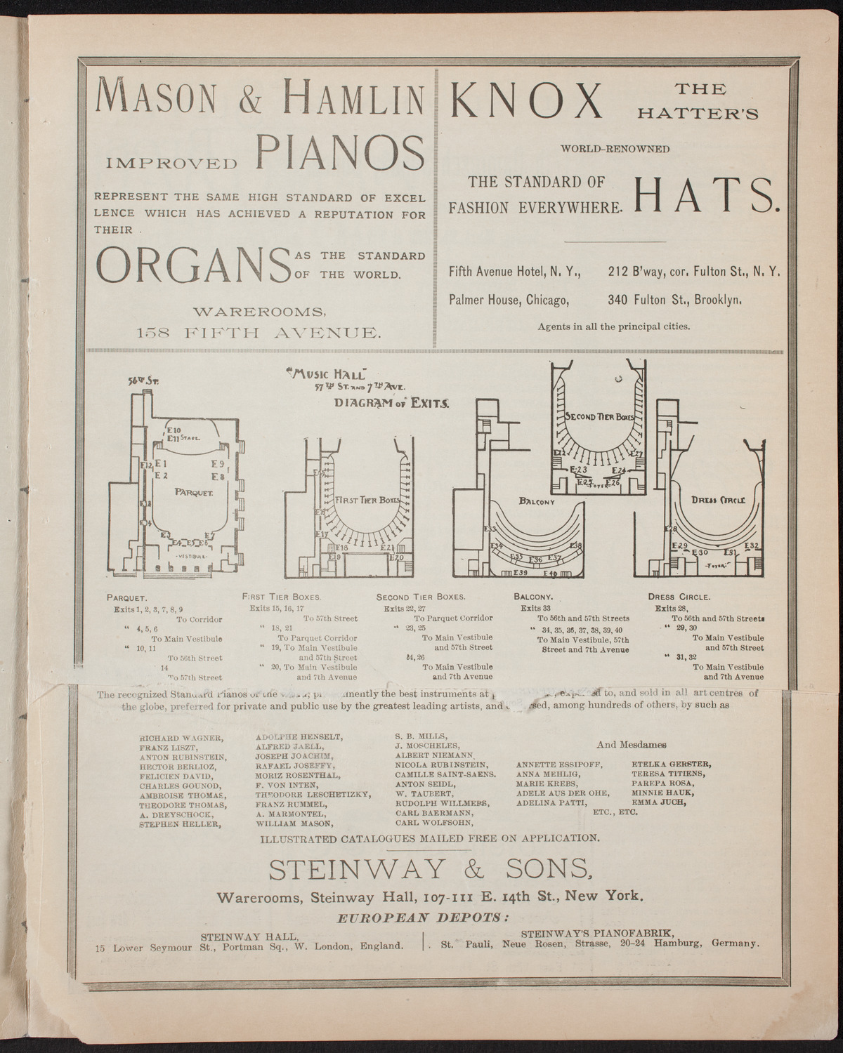 Damrosch Sunday Concert: Grand Wagner Night, March 5, 1893, program page 3