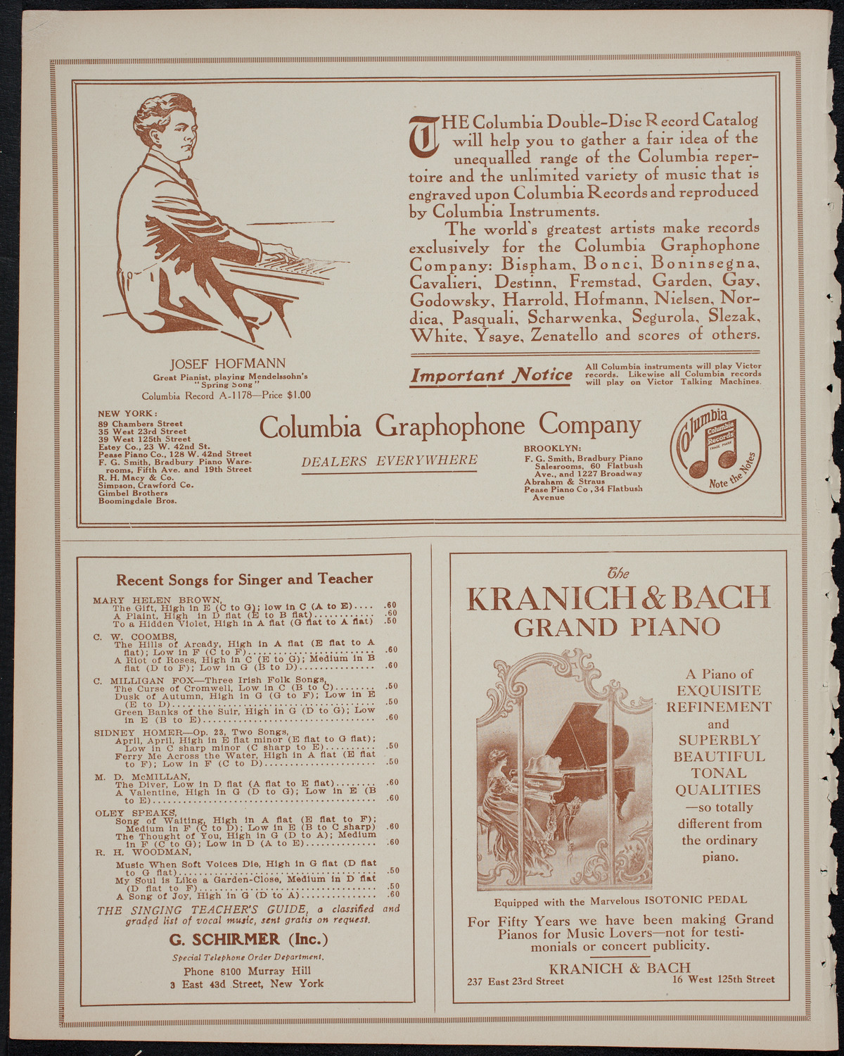 Elmendorf Lecture: Ceylon and the Sinhalese, October 27, 1913, program page 6