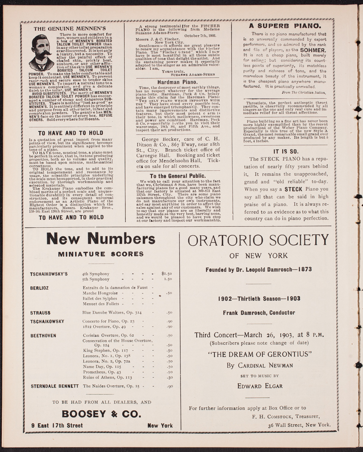 Symphony Concert for Young People, January 10, 1903, program page 10