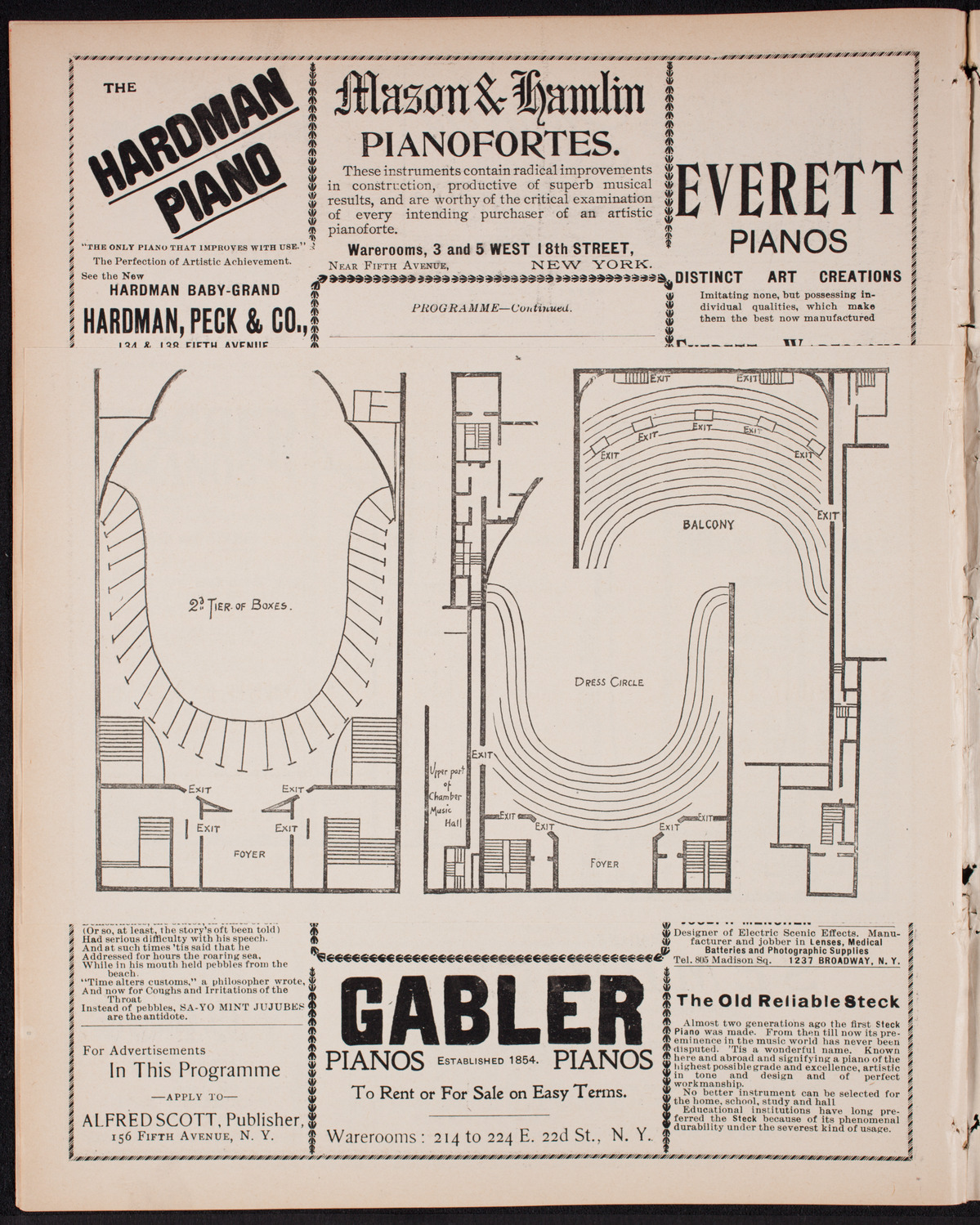 New York Philharmonic, November 16, 1900, program page 8