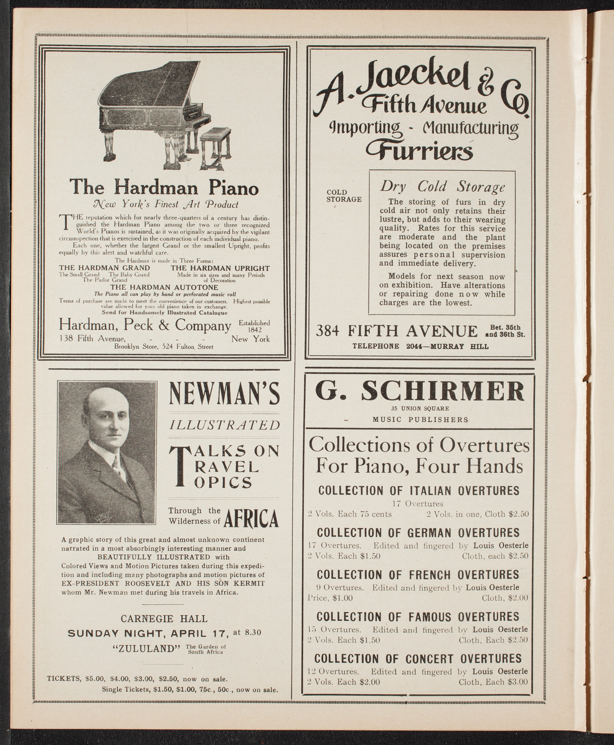 Ludwig Wüllner, Baritone, April 12, 1910, program page 8