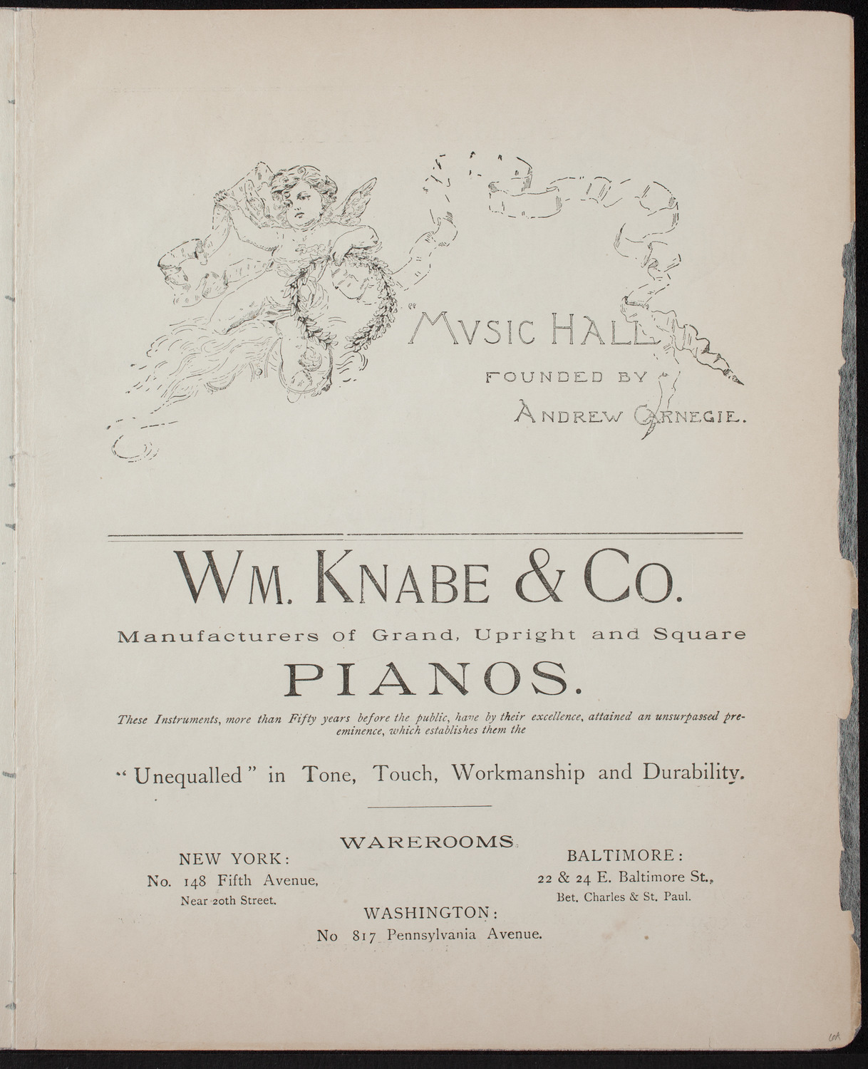 Society of the Sons of New York: Farewell Concert of Sisieretta Jones, the Black Patti, June 15, 1892, program page 2