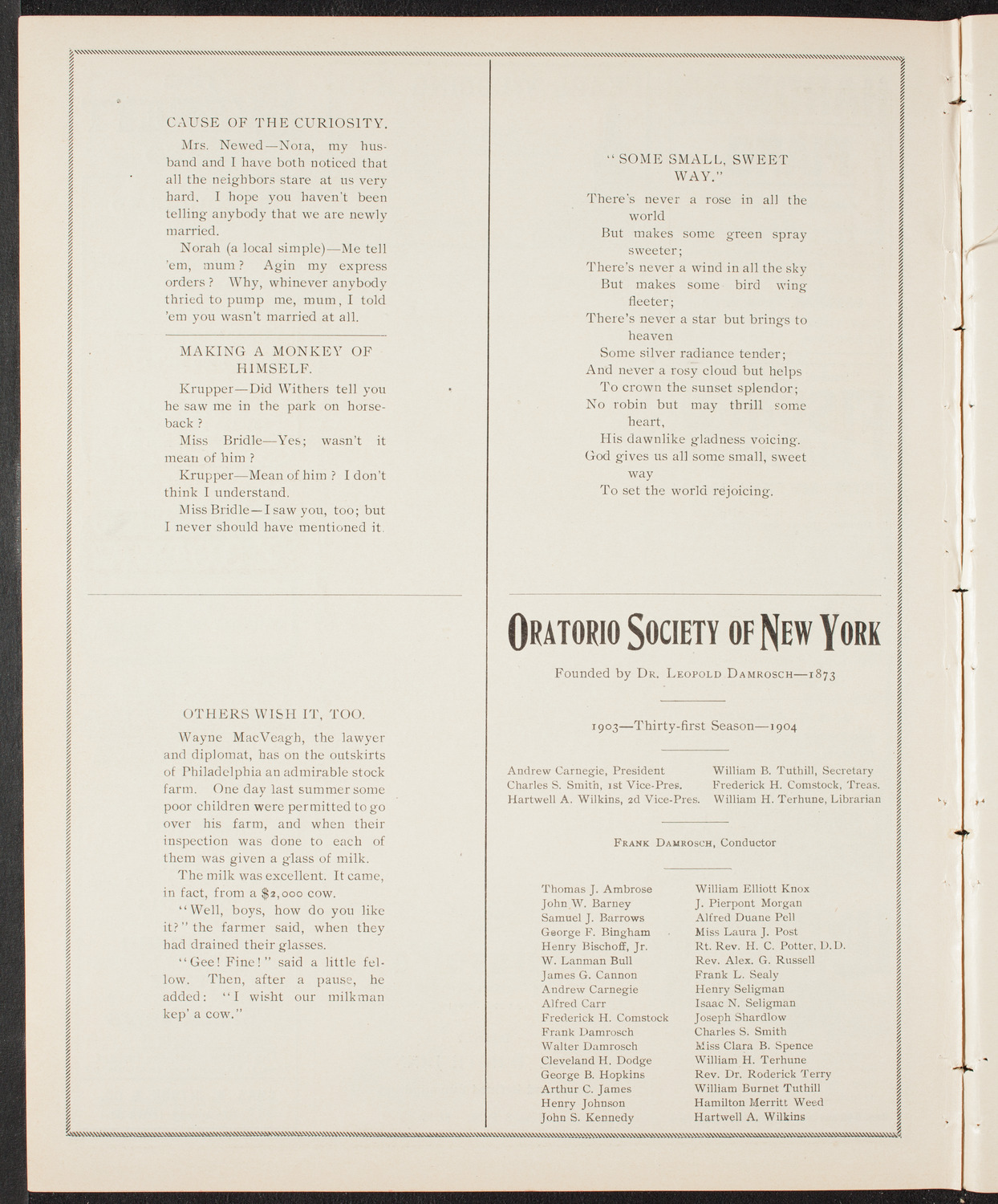 Graduation: Manhattan College, June 21, 1904, program page 8