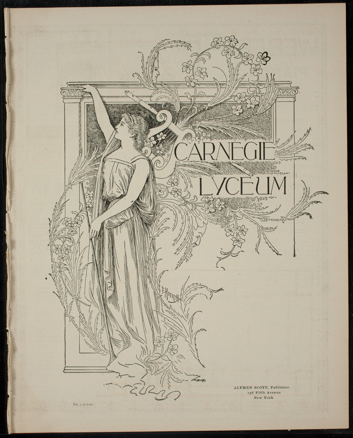 Academy Stock Company of the American Academy of Dramatic Arts and Empire Theatre Dramatic School, November 1, 1901, program page 1