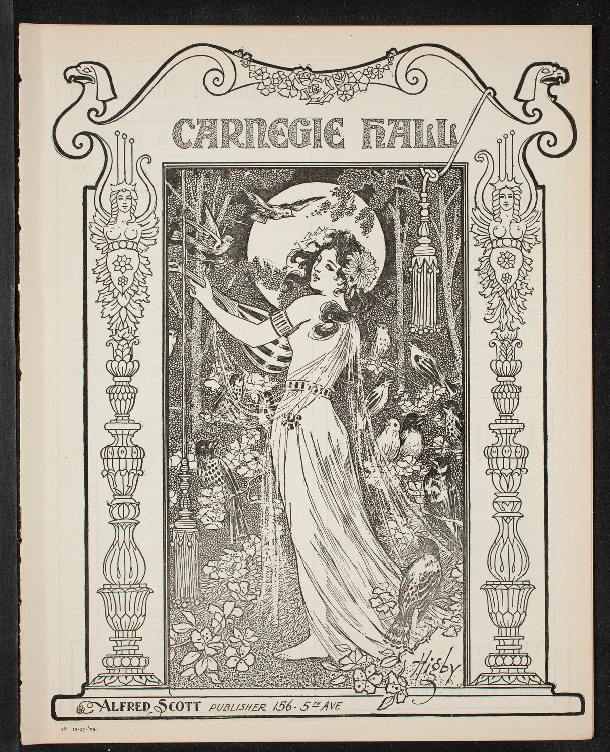 Oratorio Society of New York, December 27, 1905, program page 1