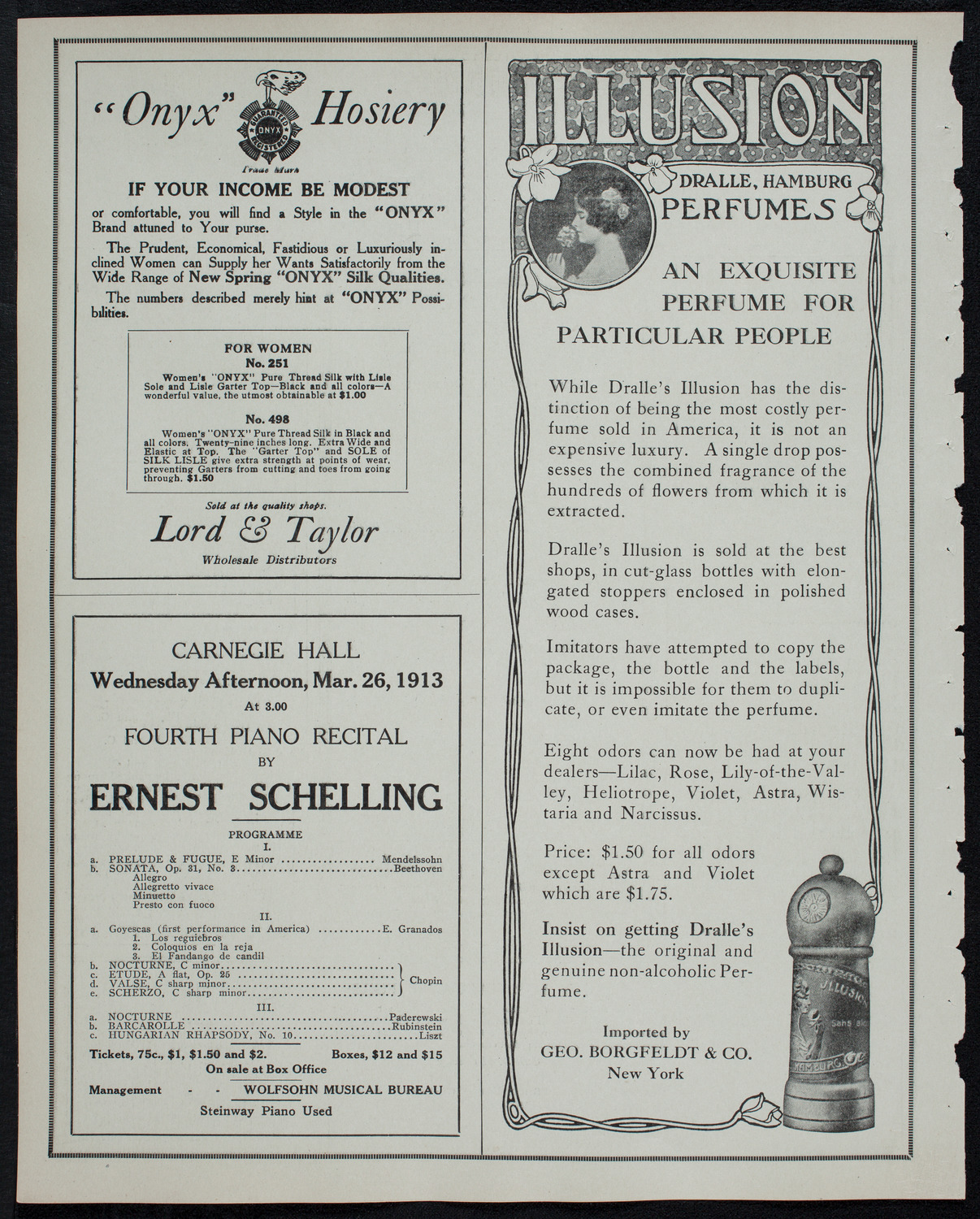 Leopold Godowsky, Piano, March 8, 1913, program page 8