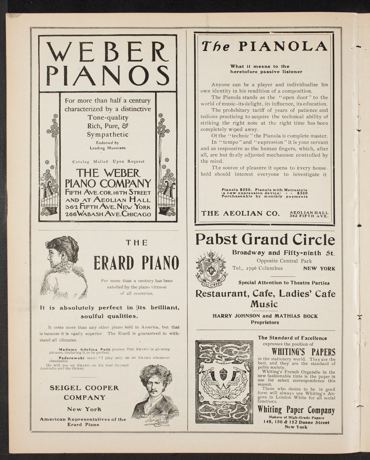 New York Banks' Glee Club, December 3, 1903, program page 6