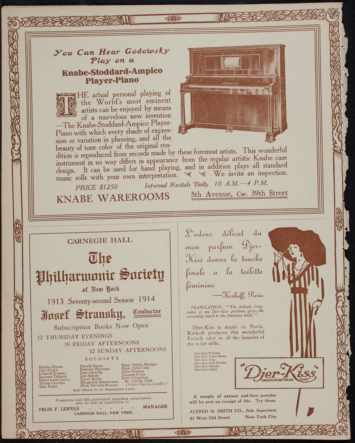 Elmendorf Lecture: Ceylon and the Sinhalese, October 26, 1913, program page 12