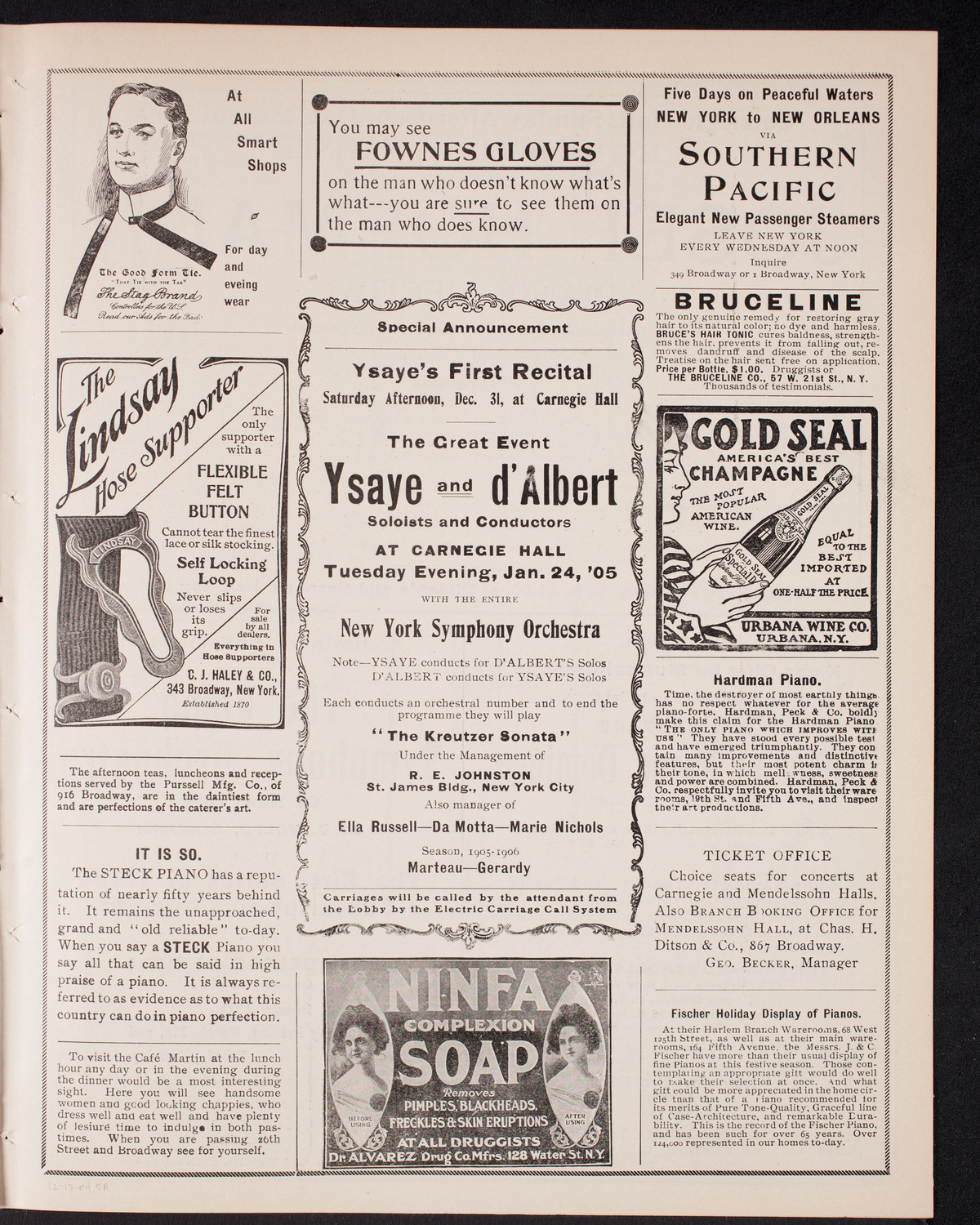 Symphony Concert for Young People, December 17, 1904, program page 9