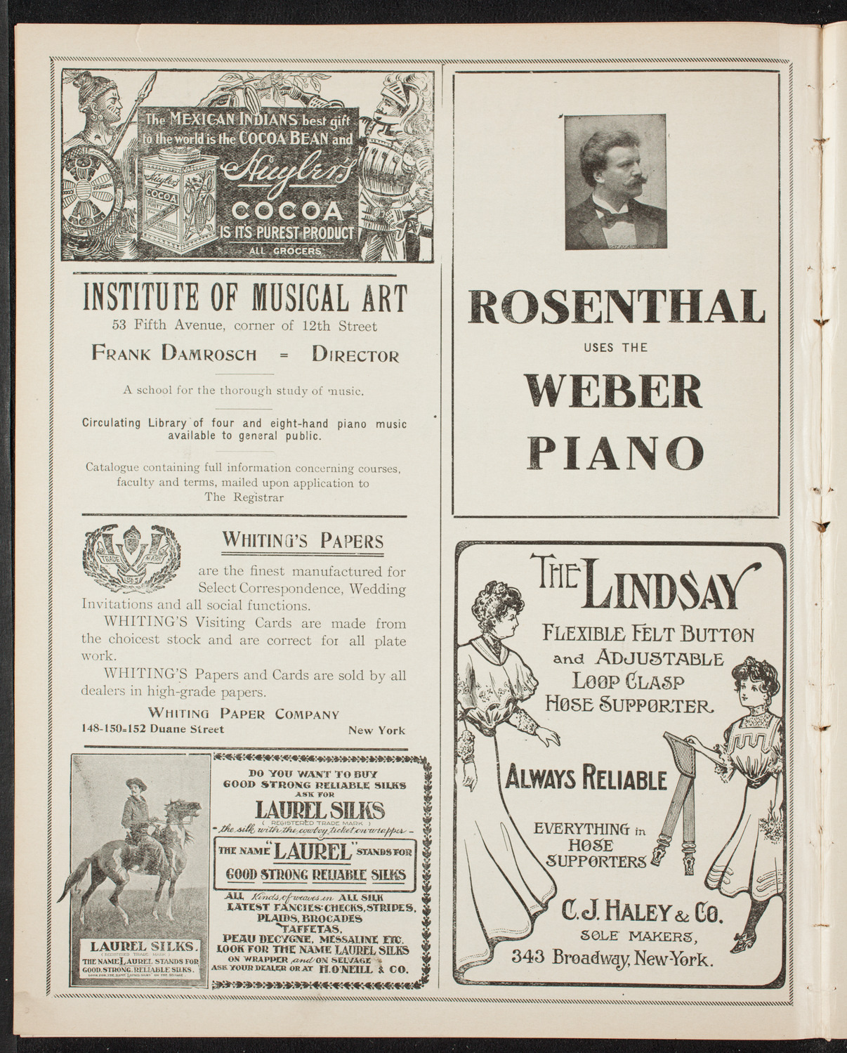 Josef Lhévinne, Piano, November 22, 1906, program page 6