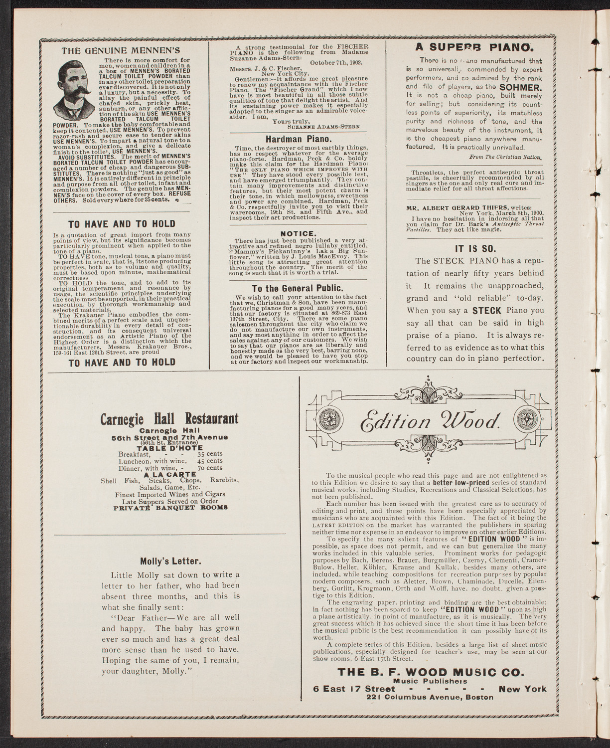 Graduation: New York College of Dentistry, May 18, 1903, program page 10