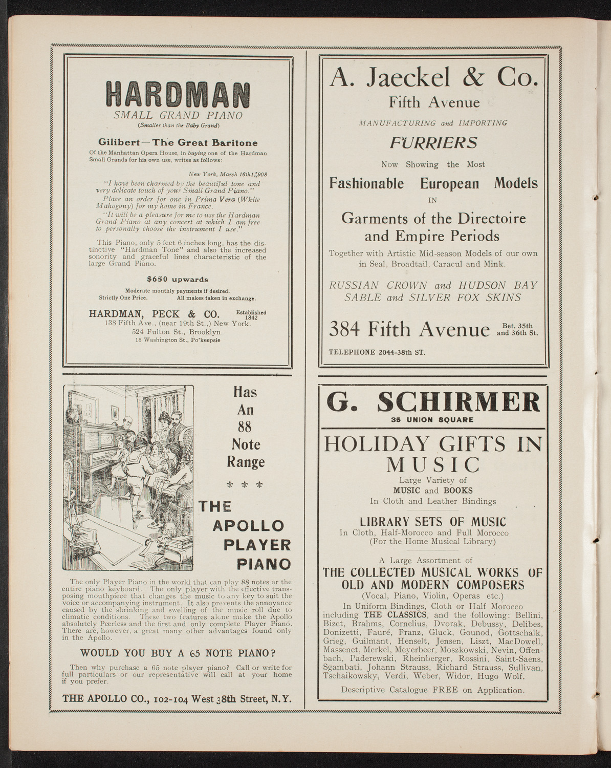 Symphony Concert for Young People, December 19, 1908, program page 8