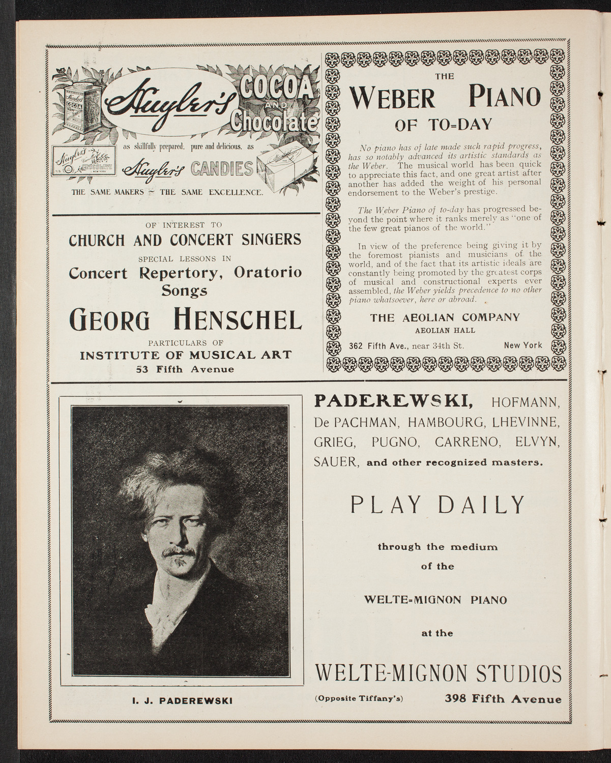 Russian Symphony Society of New York, November 14, 1907, program page 6