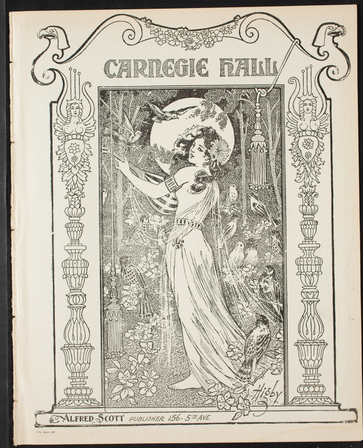 People's Symphony Concert, March 22, 1907, program page 1