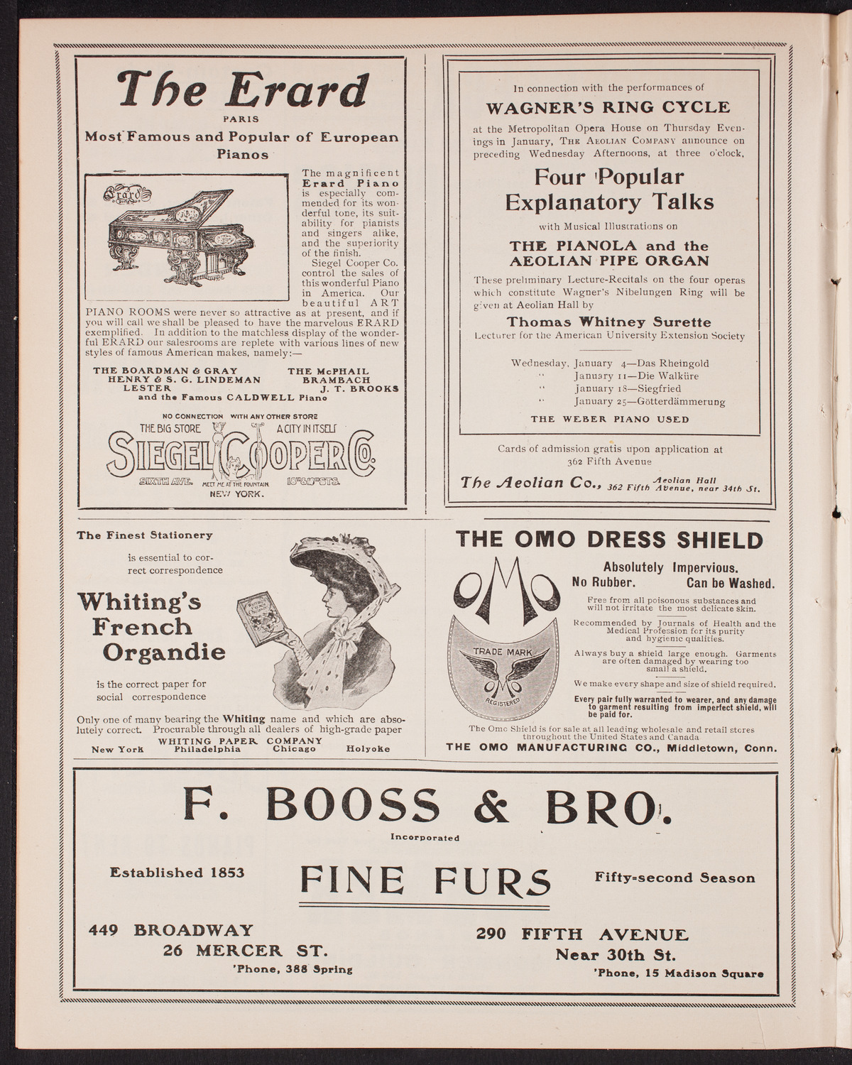 Russian Symphony Society of New York, January 21, 1905, program page 6