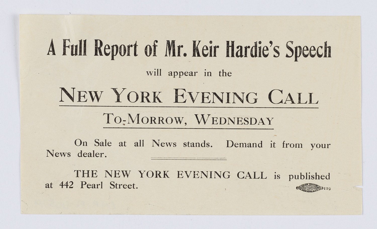 The Civic Forum, January 12, 1909