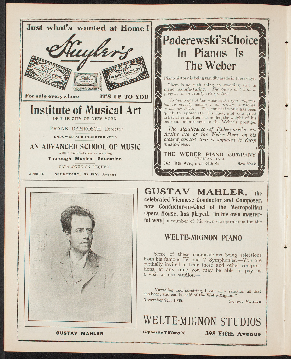 People's Symphony Concert, February 21, 1908, program page 6