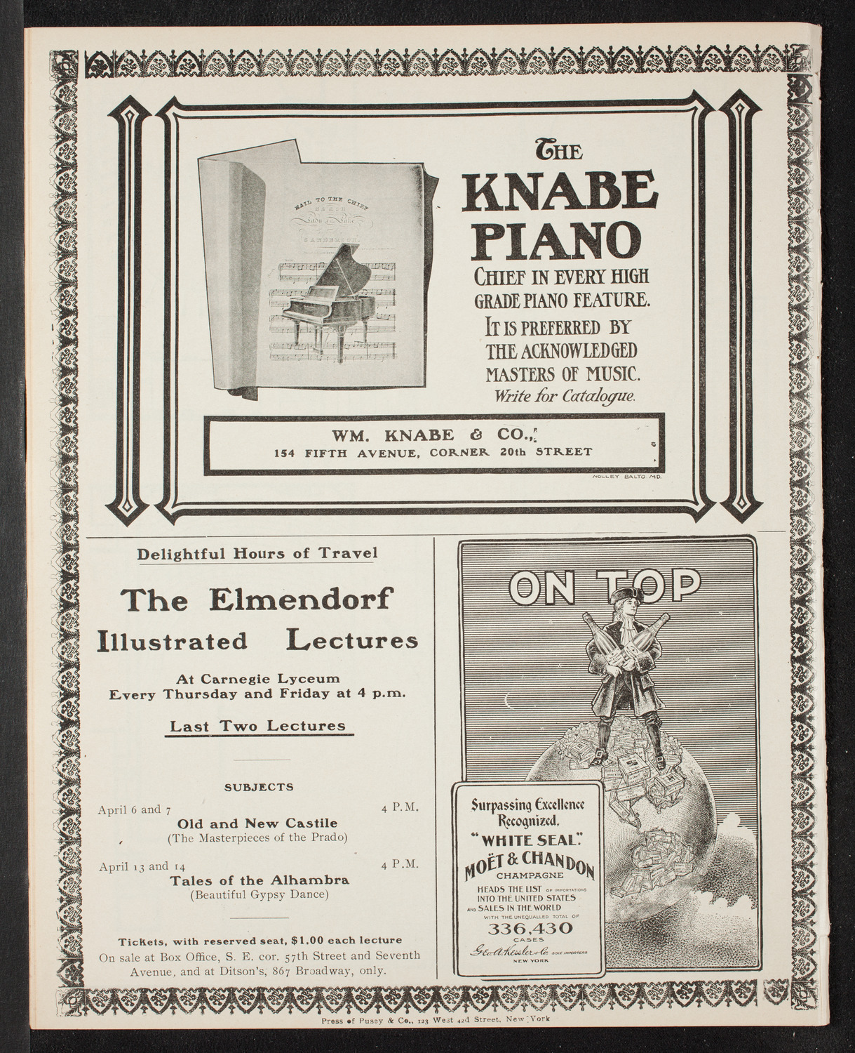 Burton Holmes Travelogue: Beautiful Ireland, April 2, 1905, program page 12