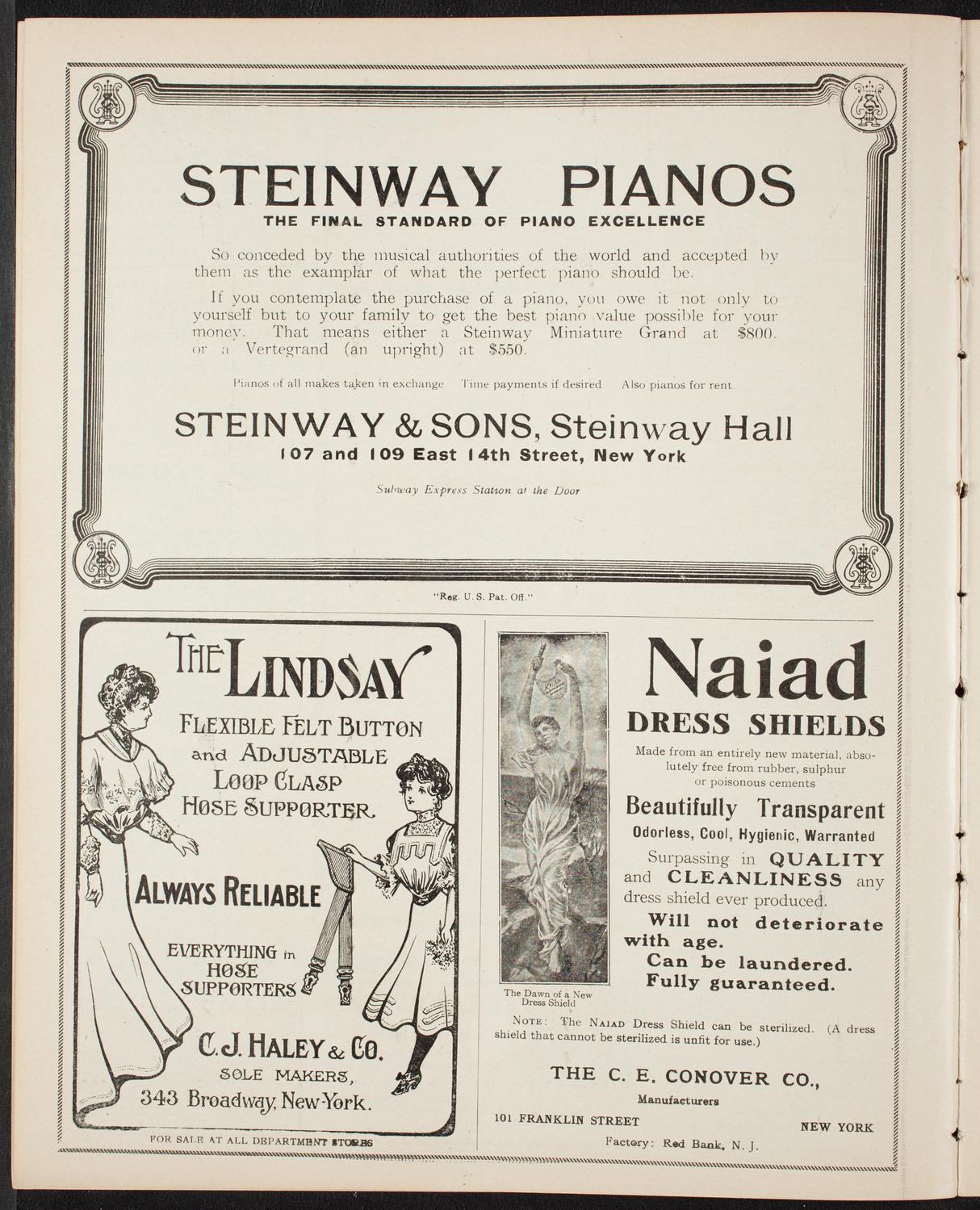 Burton Holmes Travelogue: London, February 2, 1908, program page 4