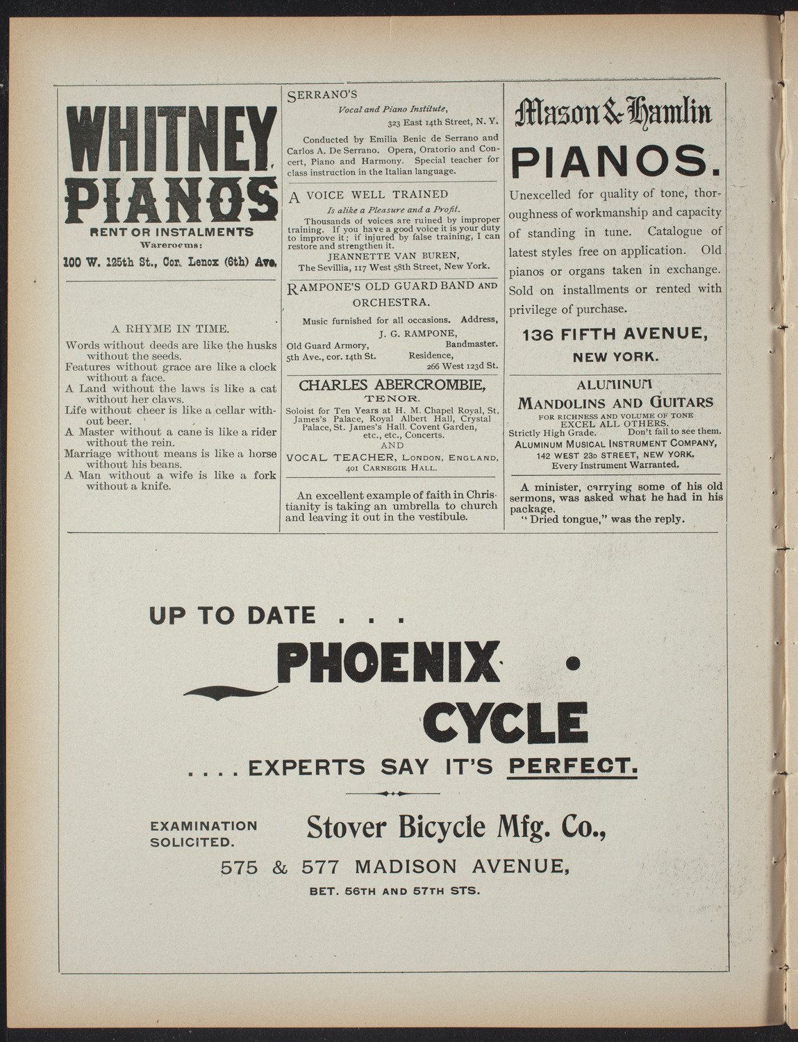 Lecture Series: Sociology in its Practical Aspects, March 3, 1897, program page 2