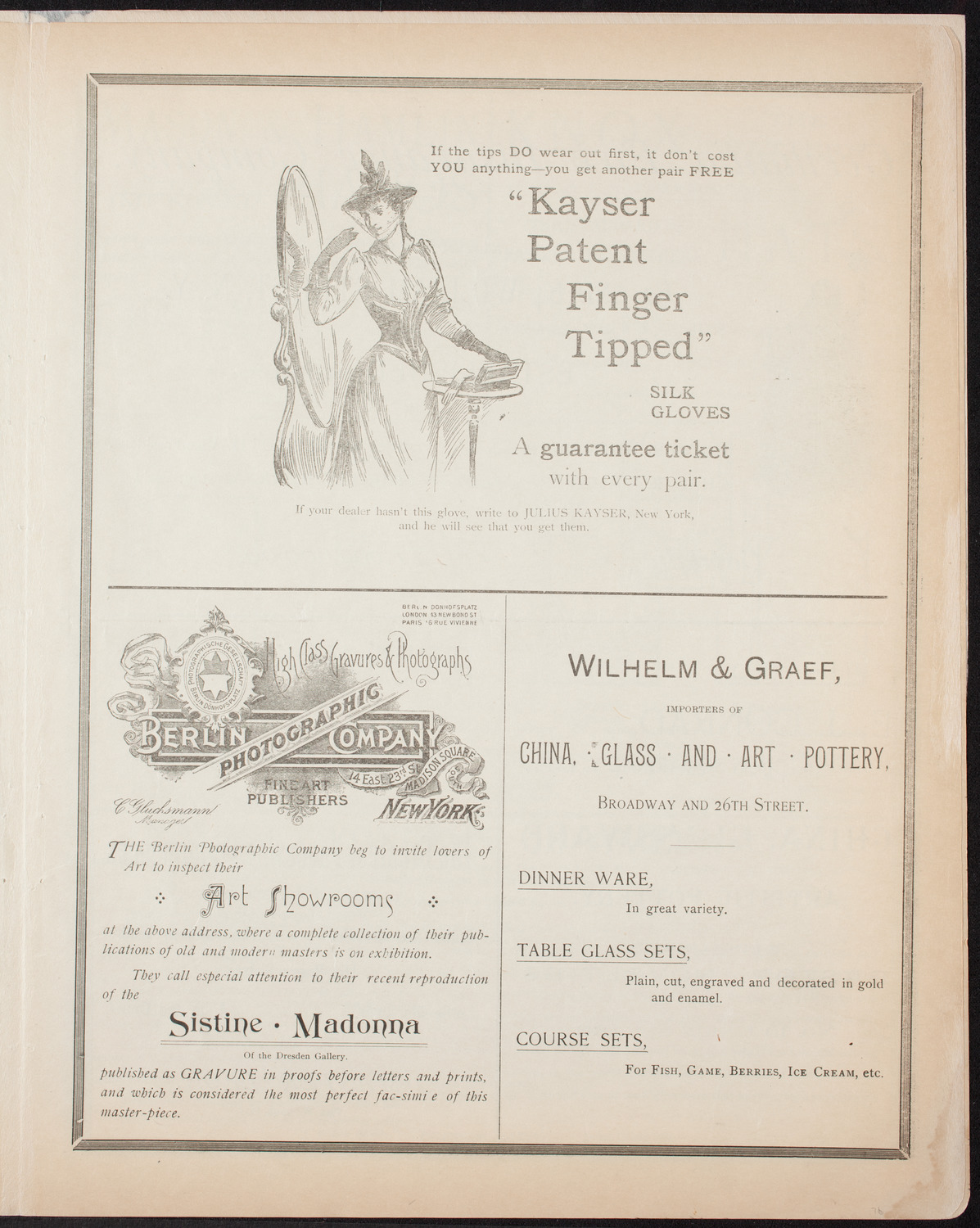 Benefit: Workingman's School and District Nursing Department, March 8, 1893, program page 5