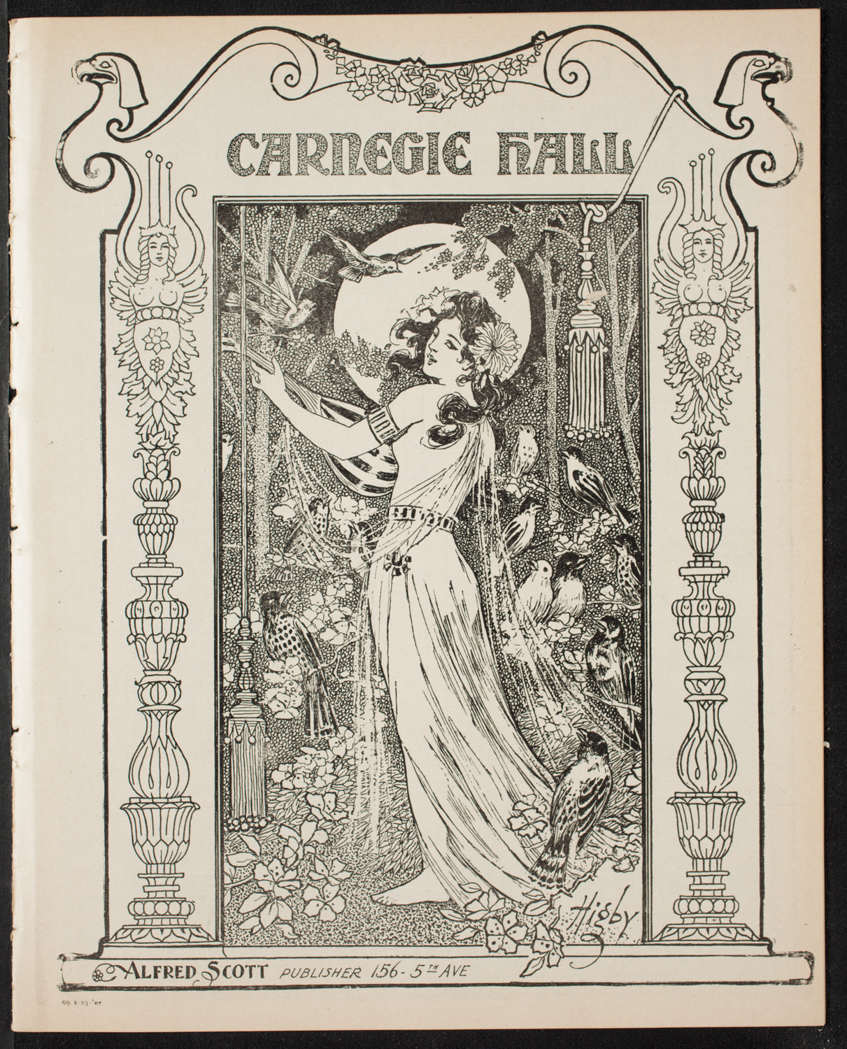 Boston Symphony Orchestra, February 23, 1907, program page 1