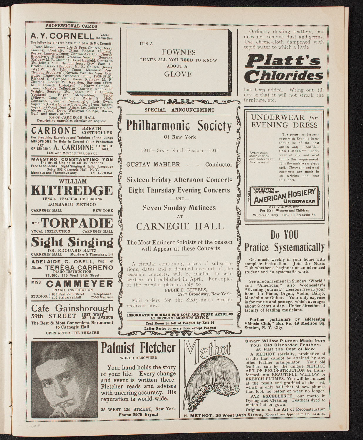 Gaelic Society: Feis Ceoil Agus Seanachas, April 24, 1910, program page 9