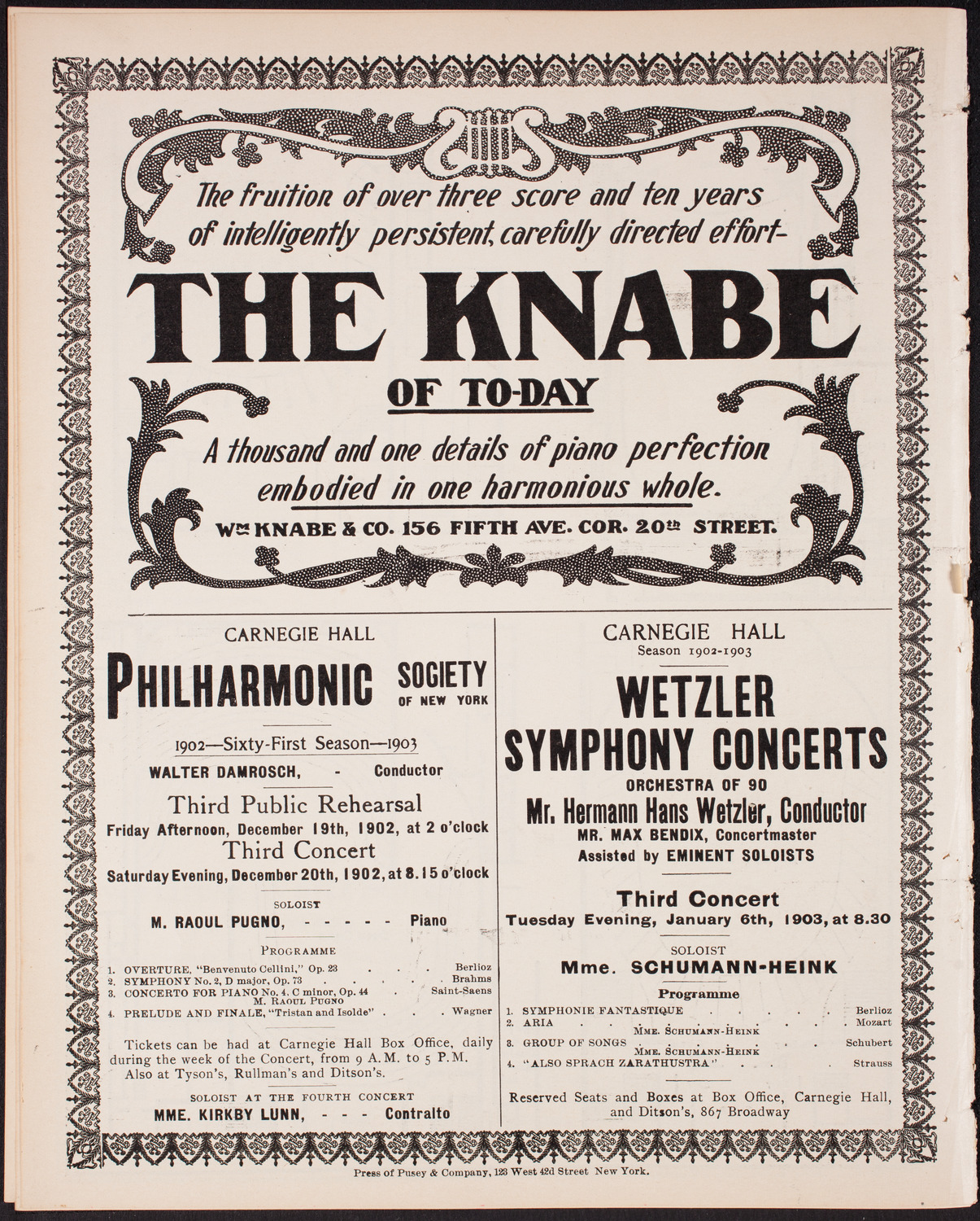 Creatore and His Italian Band, December 14, 1902, program page 12