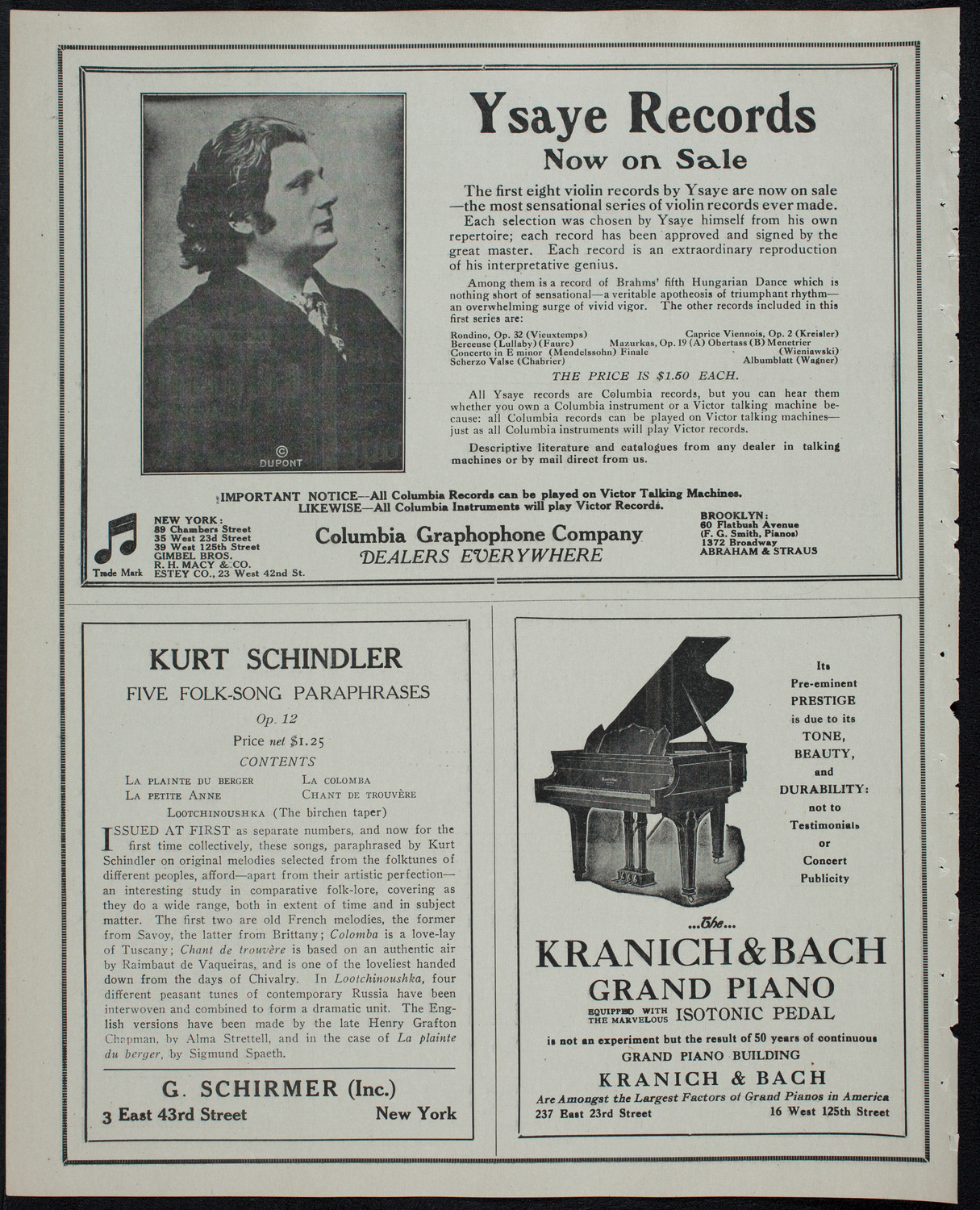 Volpe Symphony Society of New York, March 25, 1913, program page 6