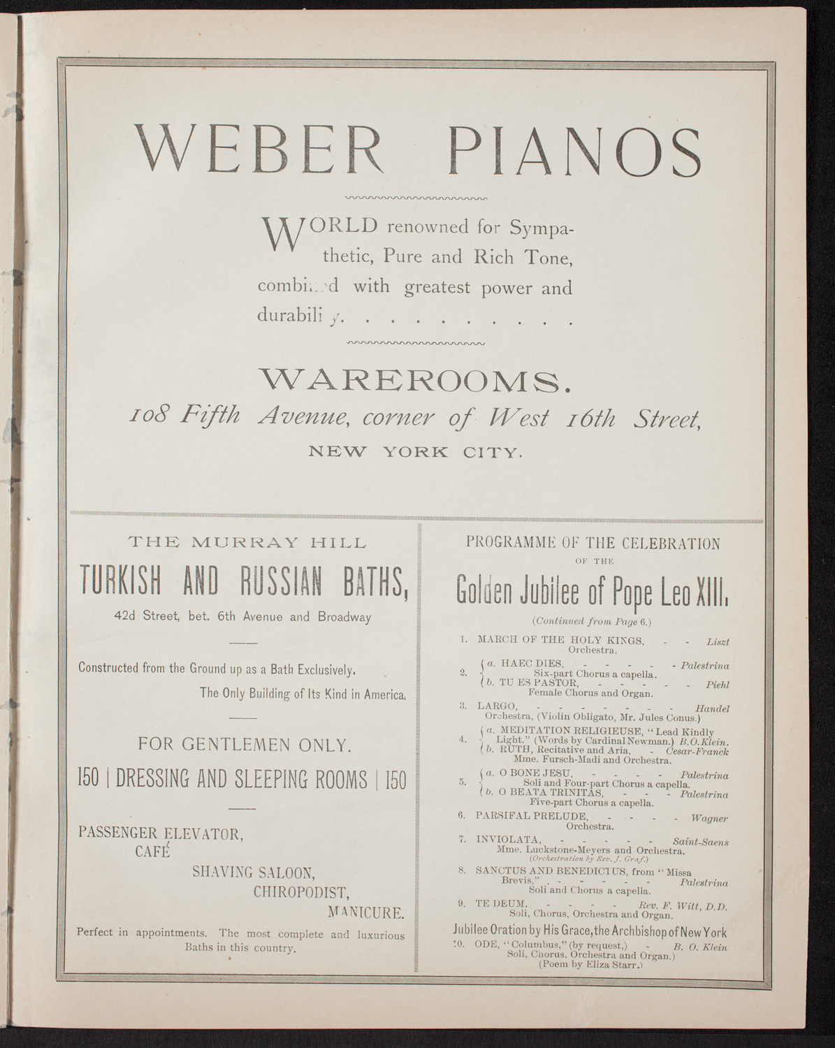 General Society of Mechanics and Tradesmen Program, February 9, 1893, program page 7