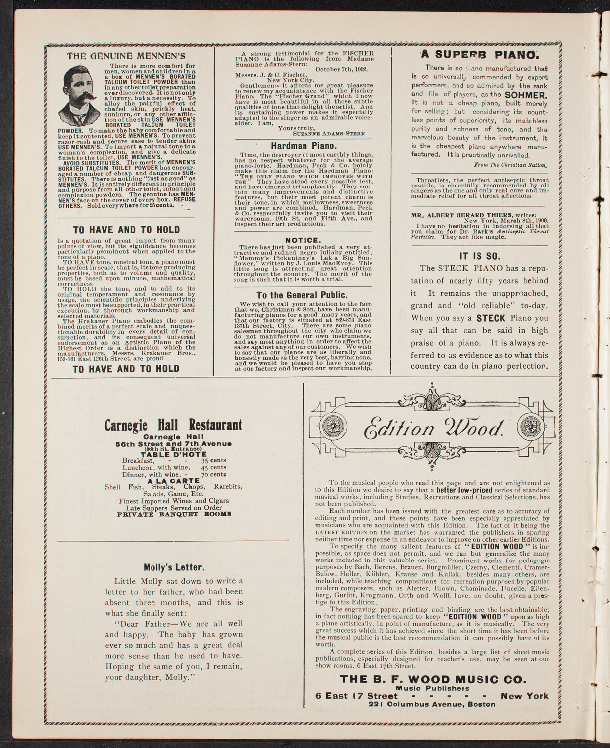 Graduation: College of St. Francis Xavier, June 22, 1903, program page 10