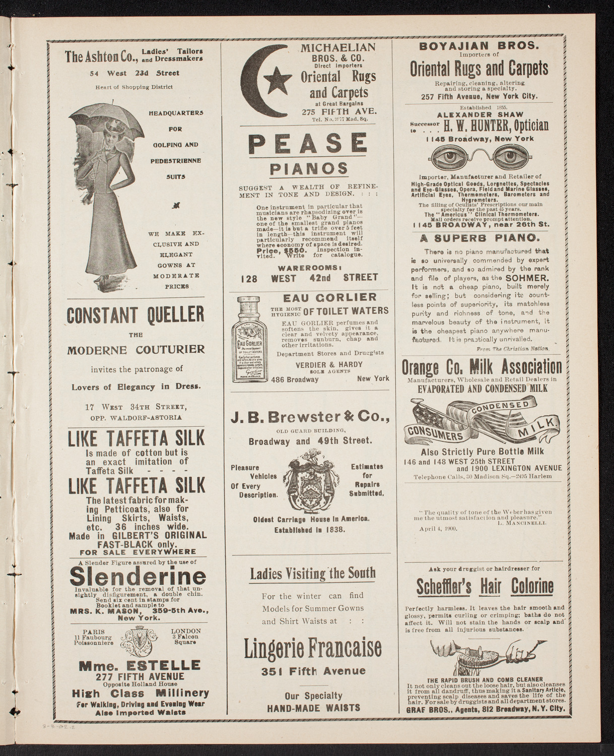 Charity Concert by Orchestra of the Second Imperial Sailors' Division, March 3, 1902, program page 3