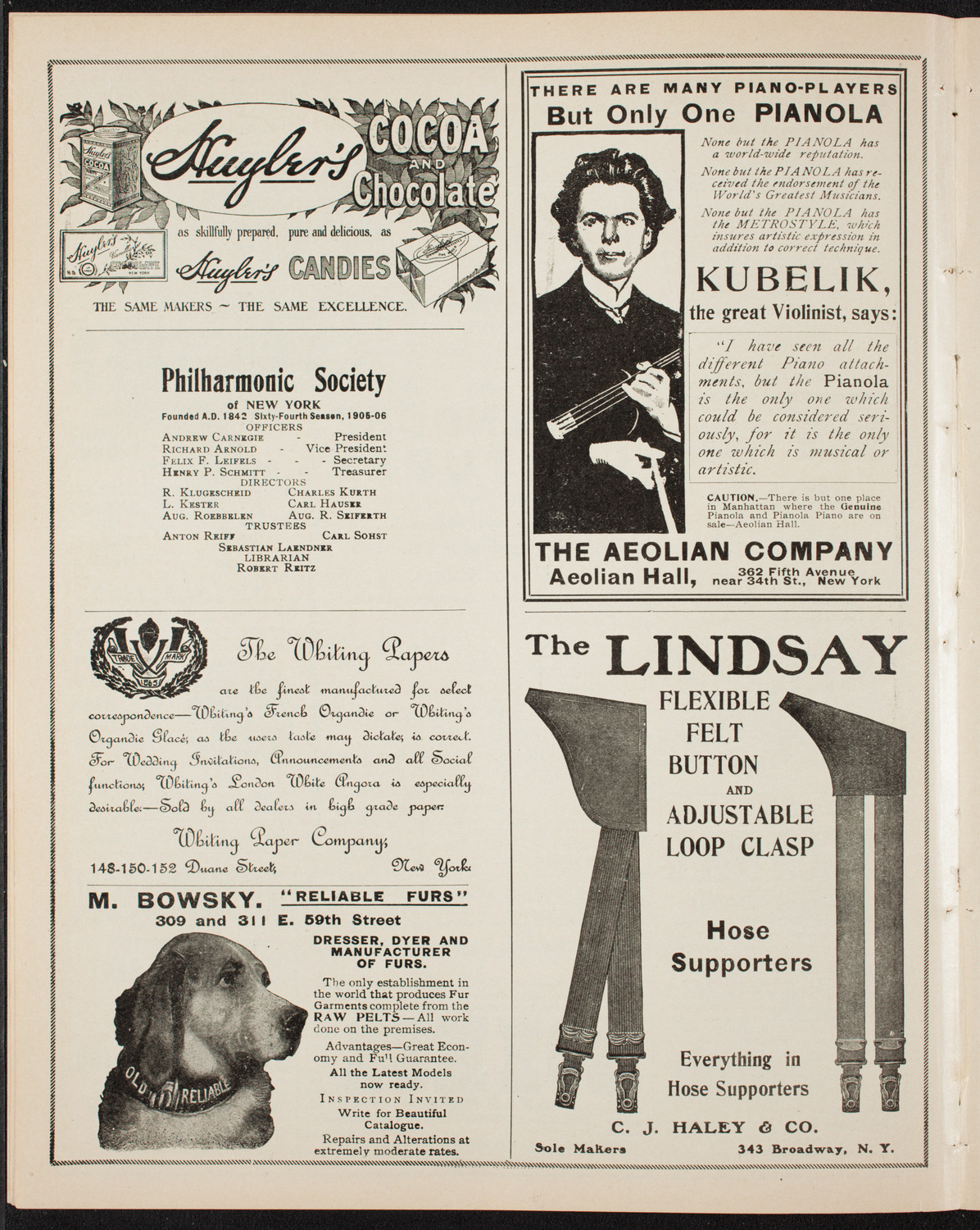 Elmendorf Lecture: Spain, March 25, 1906, program page 6